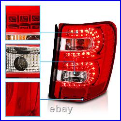 1999-2004 For Jeep Grand Cherokee Red Euro LED Rear Brake Tail Lights Pair
