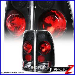 1999-2004 Ford F250 F350 SuperDuty Black LED Signal Headlights Rear Tail Lights