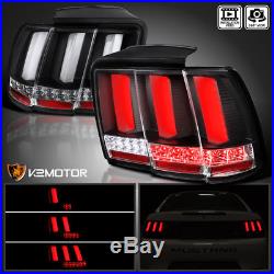 1999-2004 Ford Mustang Sequential LED Tail Lights Lamps Black Left+Right