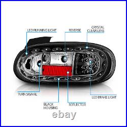 1999-2005 For Mazda Miata MX-5 Black LED Brake Tail Lights Set