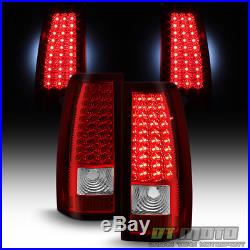 1999-2006 GMC Sierra 1500 2500 3500 Red LED Tail Lights+LED 3rd Brake Cargo Lamp