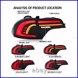 1Pair Full LED Tail Lights For Honda Civic Sedan 2006-2011 Start up Animation