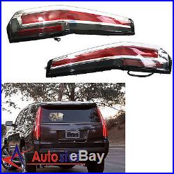 1 Pair LED Rear Tail Lights For 07-14 Chevy Chevrolet Suburban Tahoe GMC Yukon