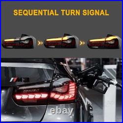 1 Pair LED Tail Lights For 2013-2018 BMW 3-Series F30 F35 F80 Sedan Rear Lights