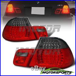 2000 2001 2002 2003 BMW E46 325Ci/330Ci/M3 Coupe Red Smoke LED Tail Lights Pair