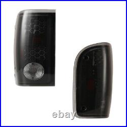 2000-2005 Ford Ranger LED Tail Lights Black Smoke Rear Lamps PAIR