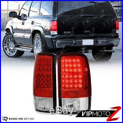 2000-2006 Chevy Suburban Red Chrome BRIGHTEST LED Rear Brake Taillights Lamps