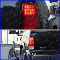2000-2006 Chevy Suburban Red Chrome BRIGHTEST LED Rear Brake Taillights Lamps