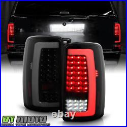 2000-2006 Chevy Suburban Tahoe GMC Yukon Black Smoke LED Tube Tail Lights Lamps