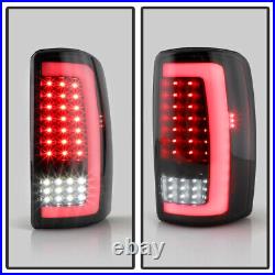 2000-2006 Chevy Suburban Tahoe GMC Yukon Black Smoke LED Tube Tail Lights Lamps