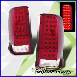2002 2003 2004 2005 2006 Cadillac Escalade LED Brake Tail Lights Red Clear Pair