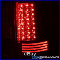 2002-2006 Dodge Ram 1500 2500 3500 Black Clear LED Tail Lights Rear Lamps Pair