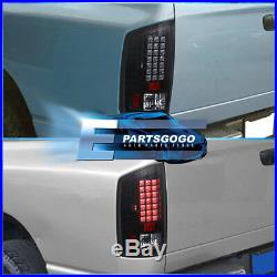 2002-2006 Dodge Ram 1500 2500 3500 Black Clear Led Tail Brake Lights Left+Right