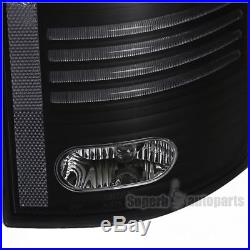 2002-2006 Dodge Ram 1500 2500 3500 Black Clear Lens LED Tail Brake Lights
