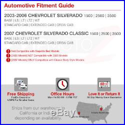 2003-2006 Chevy Silverado 1500 2500 3500HD OLED NEON TUBE Black LED Tail Lights