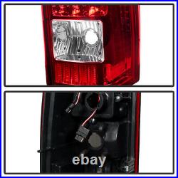 2003-2006 Chevy Silverado 1500 2500 3500 GMC Sierra LED Strip Tail Lights Lamps