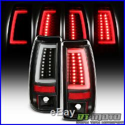 2003-2006 Chevy Silverado 1500 2500 Black Edition LED Tube Tail Lights Lamps