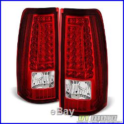 2003-2006 Chevy Silverado Sierra LED C Shape Tail Lights Lamps 03 04 05 06