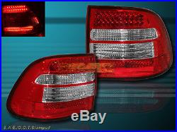 2003-2006 Porsche Cayenne L. E. D. Tail Lights Led Red Lens Pair New