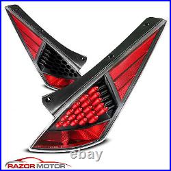 2003 2007 For 350Z JDM LED Brake Tail Lights All Black Rear Lamps Pair