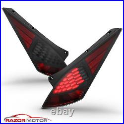 2003 2007 For 350Z JDM LED Brake Tail Lights All Black Smoke Rear Lamps