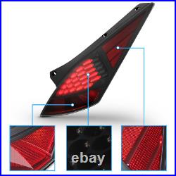 2003 2007 For 350Z JDM LED Brake Tail Lights All Black Smoke Rear Lamps