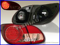2003-2008 Toyota Corolla Red Led Tail Lights