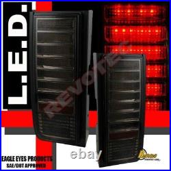 2003-2009 Hummer H2 SUV LED Tail Lights Lamps All Smoke 1 Pair