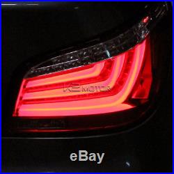 2004-2007 BMW E60 5-Series 525i/530i Red LED Light Bar Tail Brake Lamps Pair