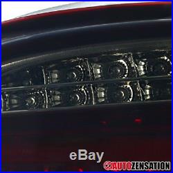 2004-2007 BMW E60 5-Series Chorme Red Smoke Lens LED Tail Lights Brake Lamps