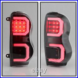 2004-2009 Dodge Durango SUV Black LED Tube Tail Lights Brake Lamps Left+Right