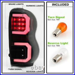 2004-2009 Dodge Durango SUV Black Smoke LED Tube Tail Lights Lamps Left+Right