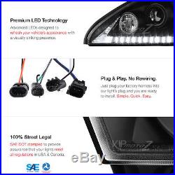 2004-2009 Lexus RX330 RX350 DRL Satin Black Projector Headlight LED Tail Lights