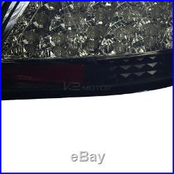 2004-2010 Scion tC Glossy Black Housing Smoke Lens LED Brake Lamp Tail Lights