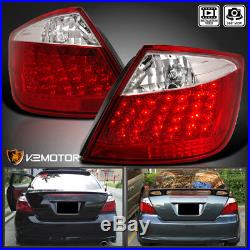 2004-2010 Scion tC JDM Red Clear Lens LED Rear Tail Brake Lights Left+Right