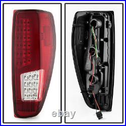 2004-2012 Chevy Colorado Canyon Full LED Light Tube Tail Lights Lamps Left+Right