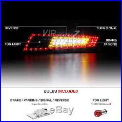 2005-08 Porsche 997 RED/CLEAR LED Tail Lights Pair Left+Right Brake Signal Lamps