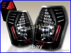 2005-2008 Dodge Magnum Black Tail Lights With Led