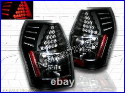 2005-2008 Dodge Magnum Black Tail Lights With Led Pair 2005 2006 2007 2008