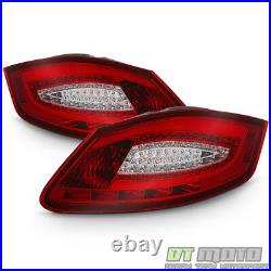 2005-2008 Porsche Boxster 987 06-08 Cayman Red LED Tube Tail Lights Lamps Pair