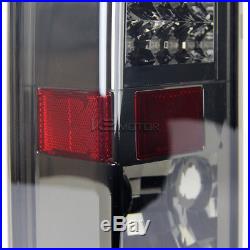 2005-2010 Hummer H3 Smoke Lens LED Rear Tail Lights Brake Lamps Pair