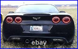 2005-2013 C6 Corvette Authentic Eagle Eye Branded LED Tail Lights Dark Smoke