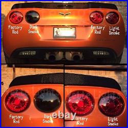 2005-2013 C6 Corvette Authentic Eagle Eye Branded LED Tail Lights Dark Smoke