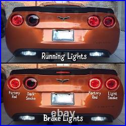 2005-2013 C6 Corvette Authentic Eagle Eye Branded LED Tail Lights Dark Smoke