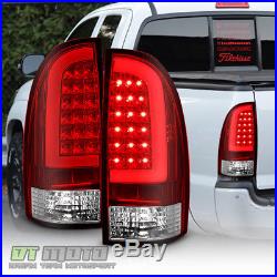 2005-2015 Toyota Tacoma Pickup Truck Red LED Tube Tail Lights Brake Lamps 05-15