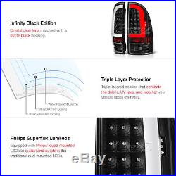 2005-2015 Toyota Tacoma Prerunner Xrunner TRD Black LED Neon Tube Tail Light SET