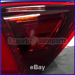 2006-2008 Lexus IS250 IS350 Full LED Tail Lights Brake Lamps Red