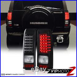 2006-2010 Hummer H3 Black L. E. D Neon Tube Tail Light Brake Signal Lamp PAIR NEW