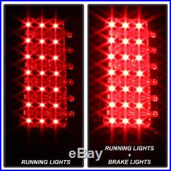 2006-2010 Hummer H3 Smoked LED Tail Lights Brake Lamps with LED Bar Left+Right Set