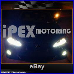 2006-2010 Lexus IS250 LED Signals Projector JDM Black Headlights Headlamps